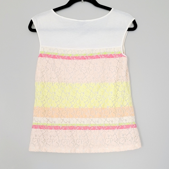 Ann Taylor Petite Colorful Lace Tank SP - Picture 2 of 2